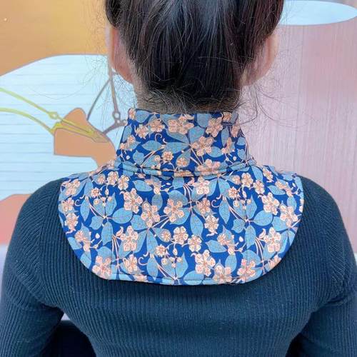 2024年新款德绒护丝巾护颈加长护颈保暖长方形围脖头巾围巾披肩