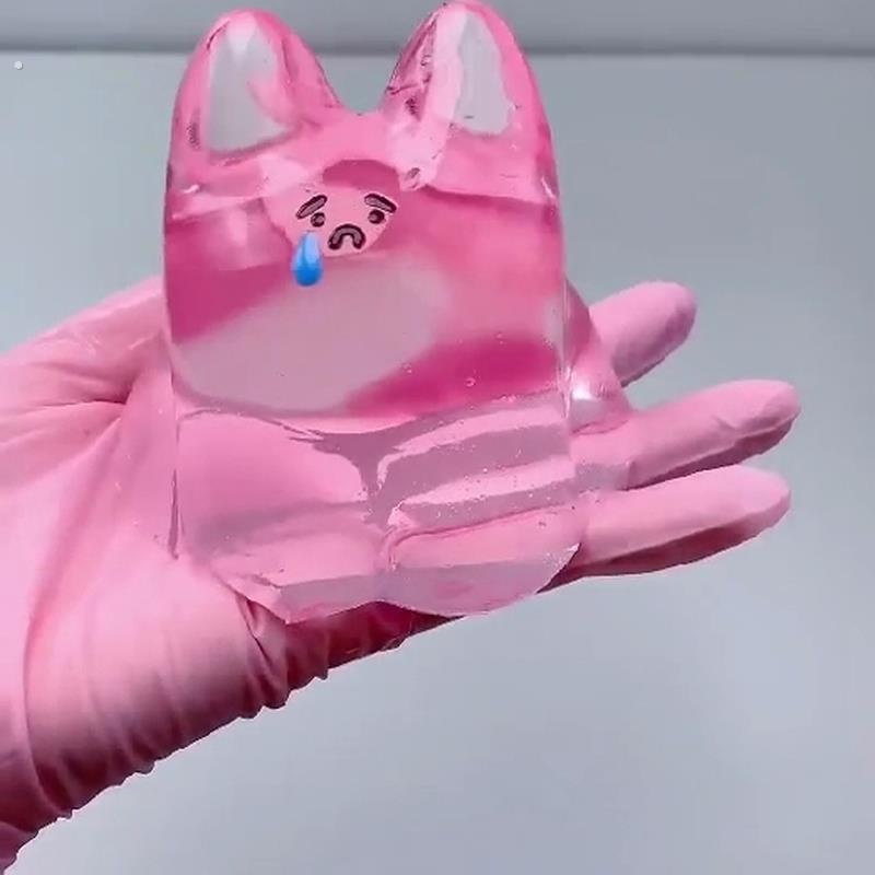 2025水晶兔子打泡泡捏捏抖音同款解压泄愤玩具打气泡泡慢回弹捏捏