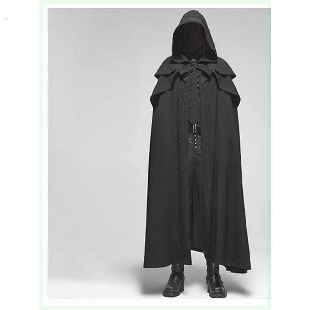 中世纪神职人员教堂杀手服装刺客教条巫师牧师披风披风服饰