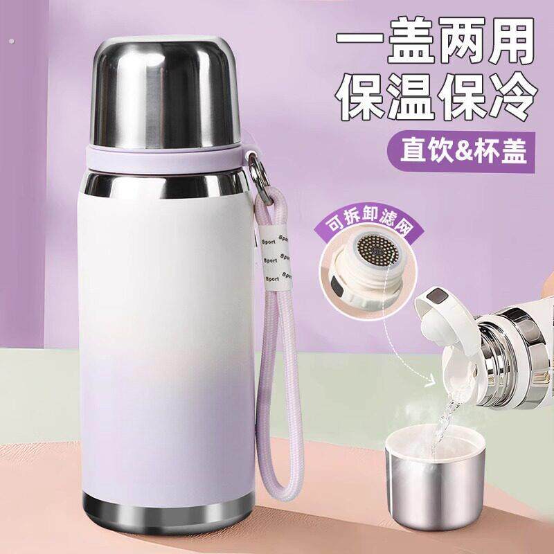 保温杯女新款2025高颜值水杯男食品级316杯子学生冬季大容量水壶