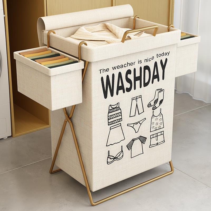 脏衣篓脏衣篮家用可摺叠收纳筐卧室宿舍带盖子洗衣桶浴室放脏衣服