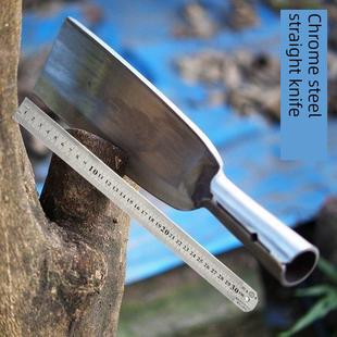 砍树刀劈柴刀砍竹户外开路丛林野外德国长款 材刀农用手工锻打锰钢