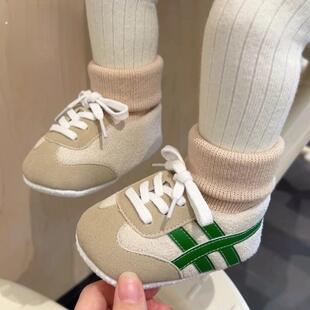 婴儿鞋春秋0-1岁宝宝鞋袜一体3软底学步小月龄防掉步前鞋不掉鞋