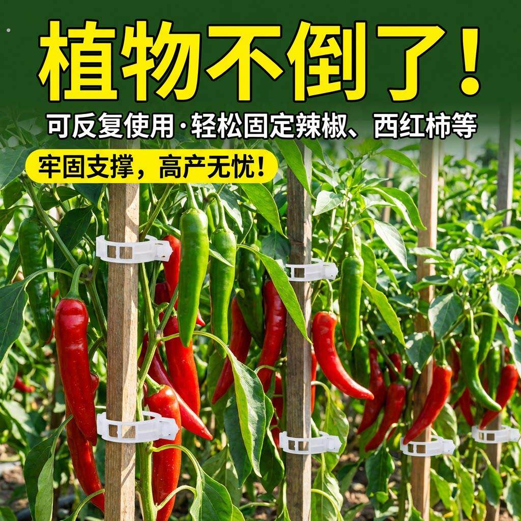 藤蔓固定夹瓜果蔬菜卡扣绿植园艺藤蔓固定器辣椒番茄植物藤曼夹