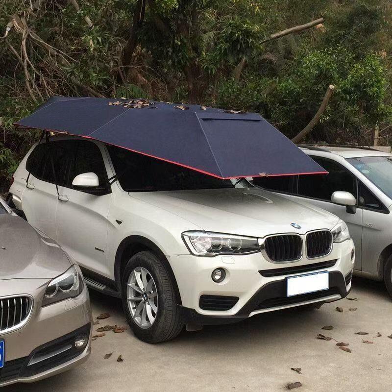 汽车遮阳伞移动车棚全自动车顶防晒隔热汽车遮阳一键收放通用