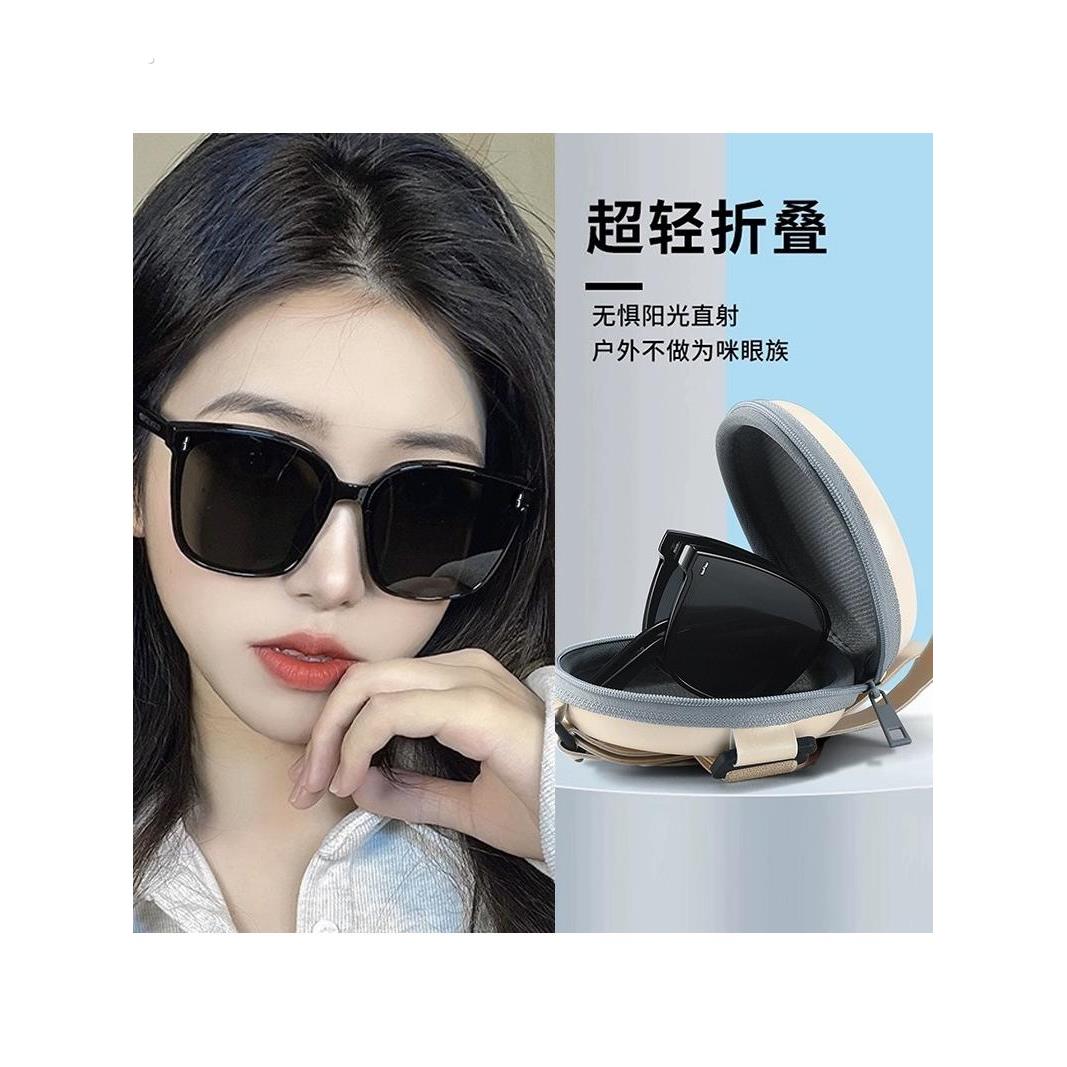 墨镜太阳眼镜女2025新款GM折叠高级感夏季超轻防晒防紫外线男