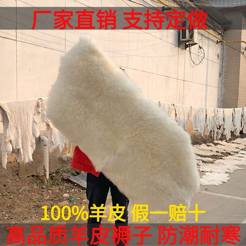 羊皮褥子皮毛一体真羊毛被学生单人防潮保暖床垫双人褥垫毯子