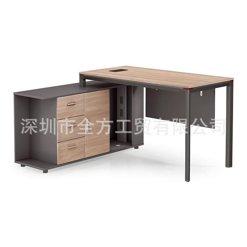 现代商业办公2米经理桌子带抽屉大班写字台办公室板式单人电脑桌