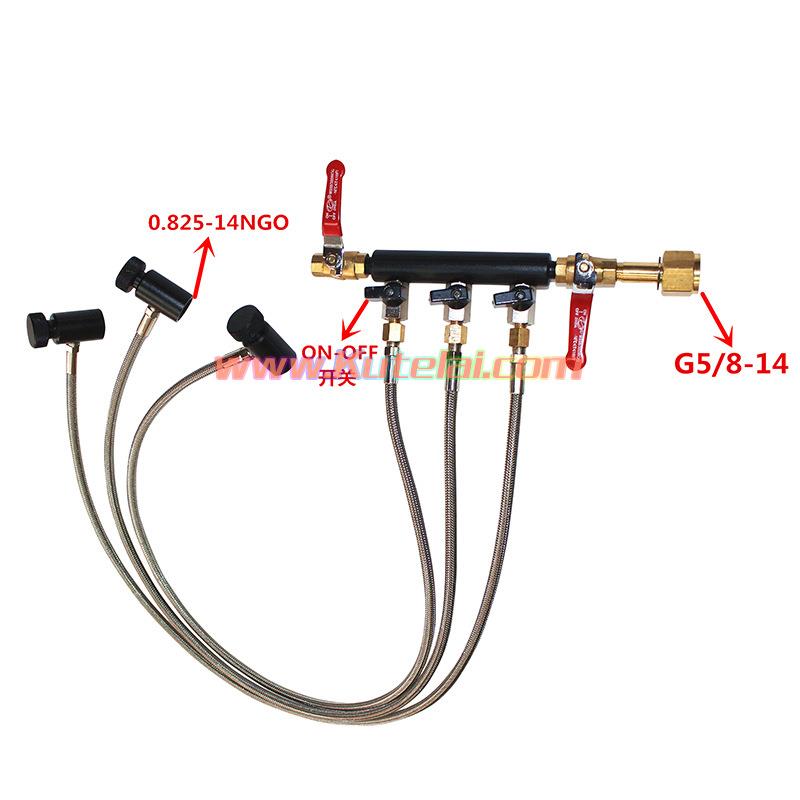 二氧化碳CO2充气阀多瓶分流充气阀门大气瓶充气小瓶CO2阀门