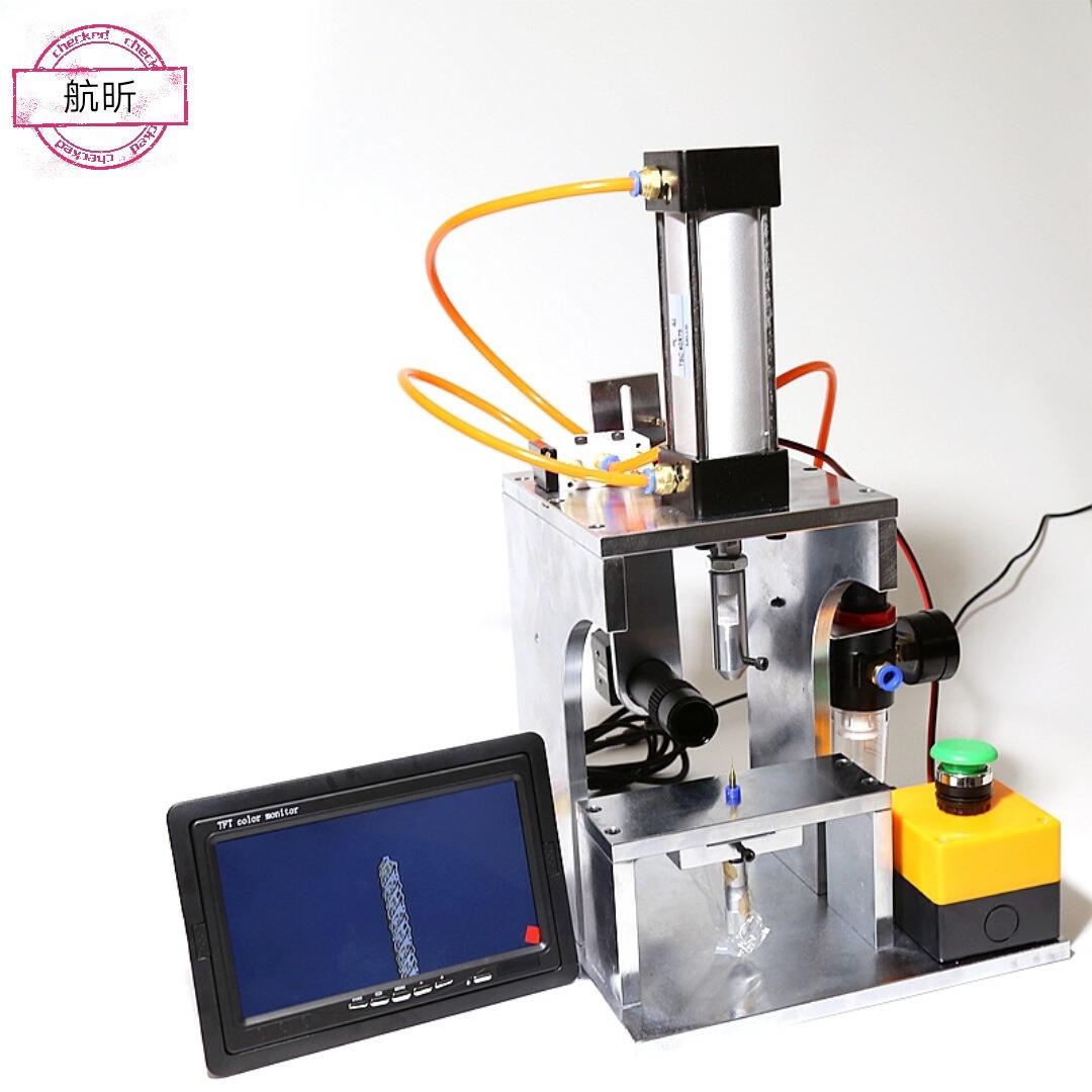 自营生产线路板FPCB钻咀铣锣槽刀气动上套环塑料胶粒机带显示屏器