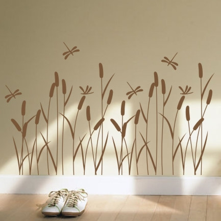 芦苇花 床头 沙发客厅卧室家具走廊儿童房墙贴纸