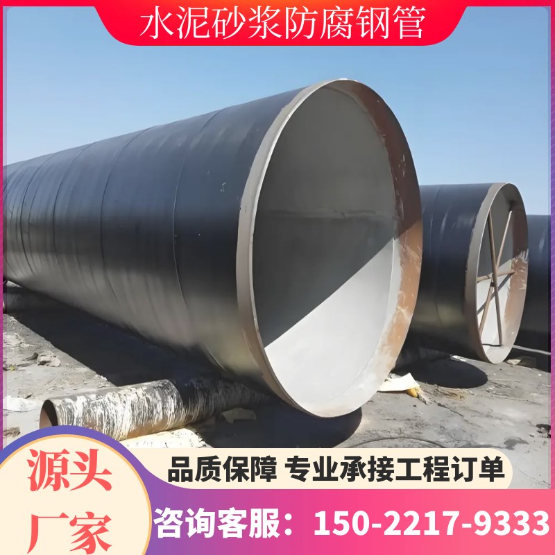 大口径内衬水泥砂浆防腐钢管污水处理无缝螺旋钢管环氧煤沥青管道