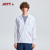 卫衣外套 JOTT 春秋 简约时尚 白色男士 专柜正品 全棉连帽拉链衫