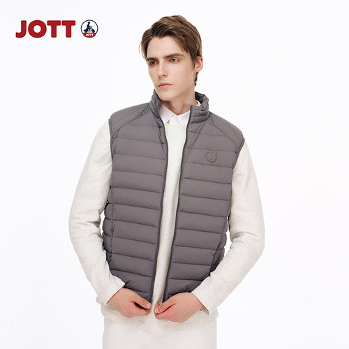 JOTT男士轻薄羽绒马甲