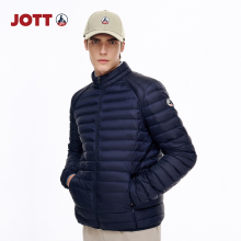 JOTT男士排骨羽绒服冬季轻薄款保暖外套轻量化男款休闲男外套