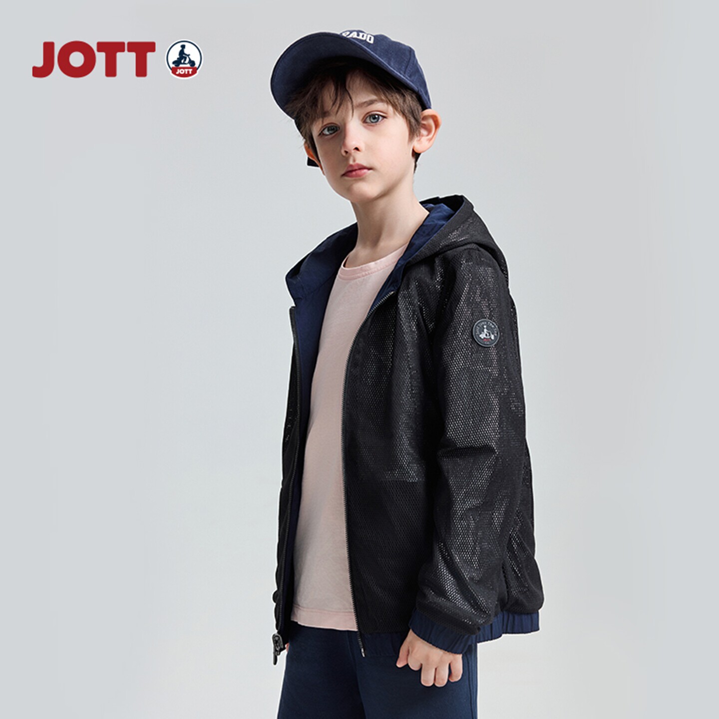 JOTT 专柜正品 | 连帽两面可穿夹克 简约儿童男女童装外套 春新款图片