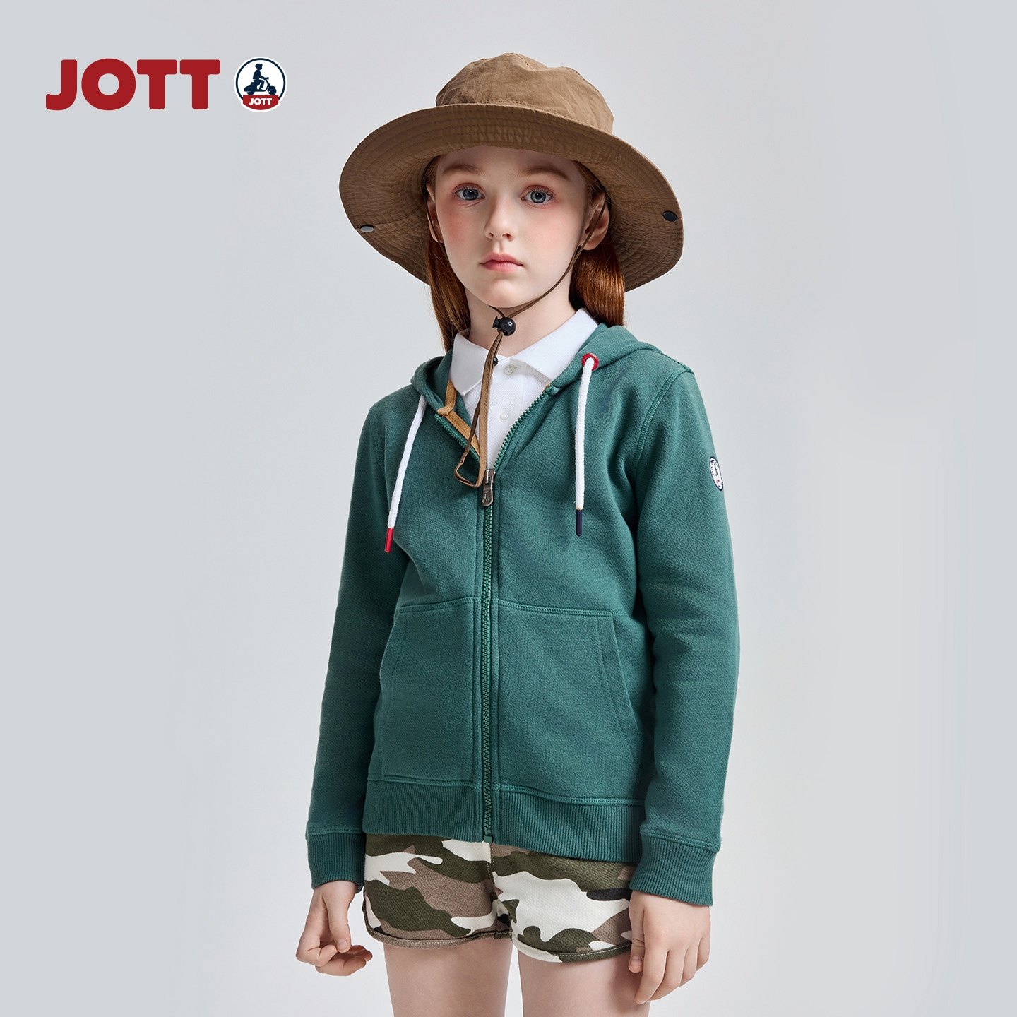 JOTT儿童春秋连帽衫运动卫衣图片