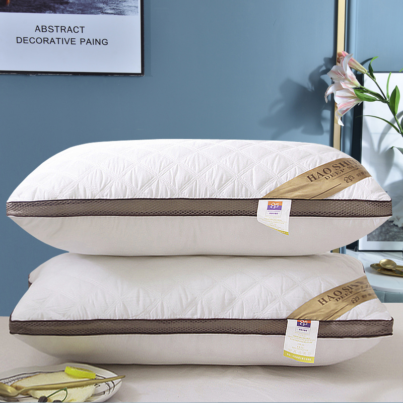 高端双人枕头枕芯成人护颈枕家用柔软睡眠颈椎枕情侣对枕加棉四季