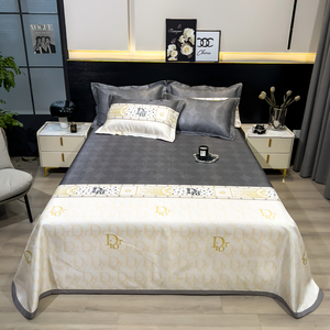 22特价新款夏季冰丝凉席床单折叠冰丝席三件套可水洗学生宿舍