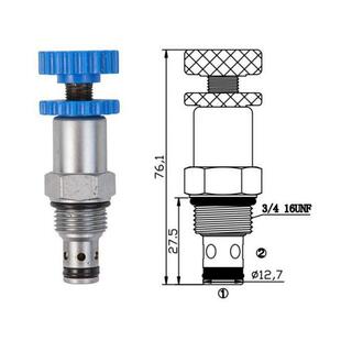 溢流阀CRV-02螺纹插装阀液压压力控制阀工业液压元件