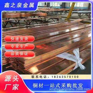 C1100紫銅排扁條T2紫銅排鍍錫銅排配電柜接地母線折彎打孔