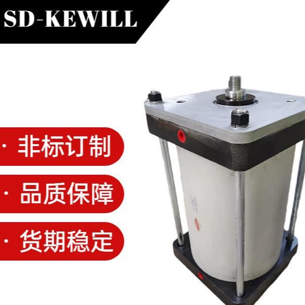 纸厂设备300mm缸径铁端盖铝缸体DTSC300-315-FA非标大口径气缸