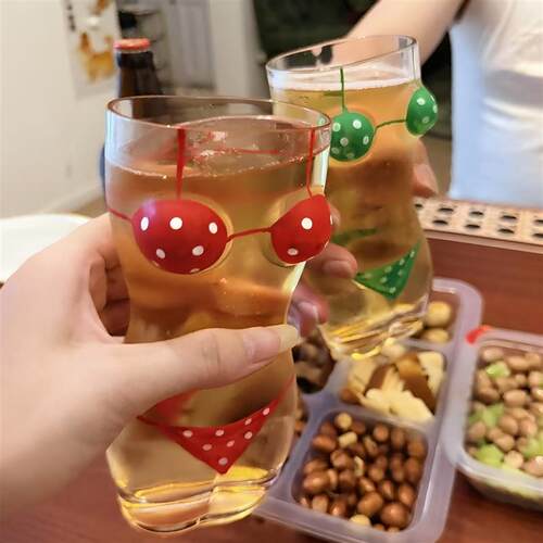 大号比基尼波点性感啤酒杯