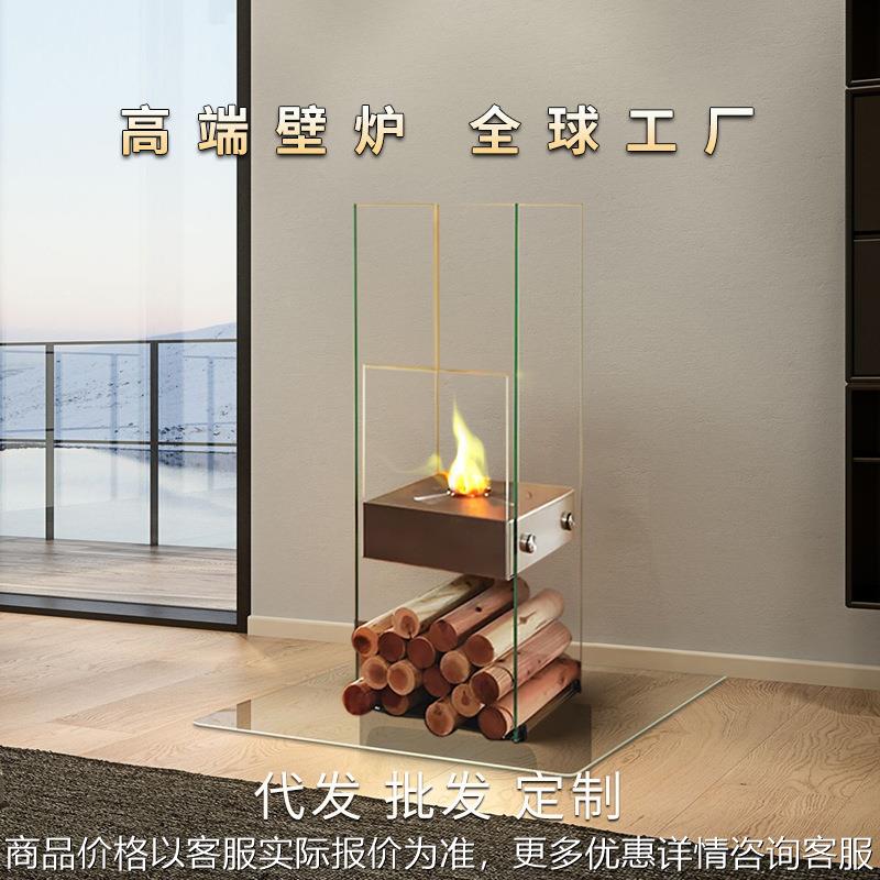 欧式酒精壁炉 小户型取暖器居家真火焰酒精装饰火炉客厅装饰壁炉