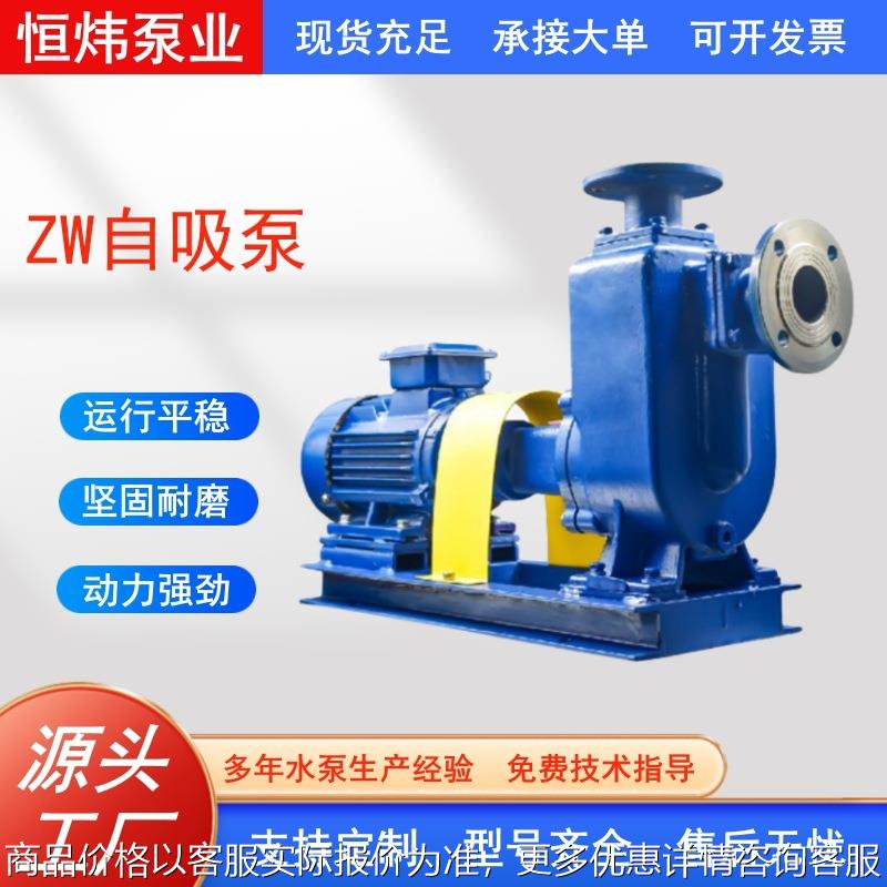 直联式自吸泵自吸排污泵大流量灌溉污水泵无堵塞排污泵厂家