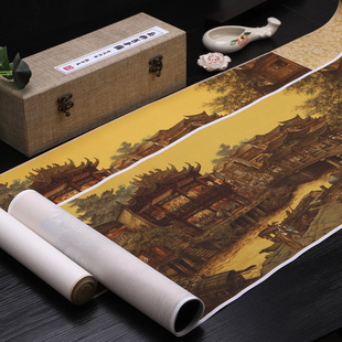 张孝友南乡旧梦图宣纸打印韩娟微喷原版复刻国画画挂画手卷轴