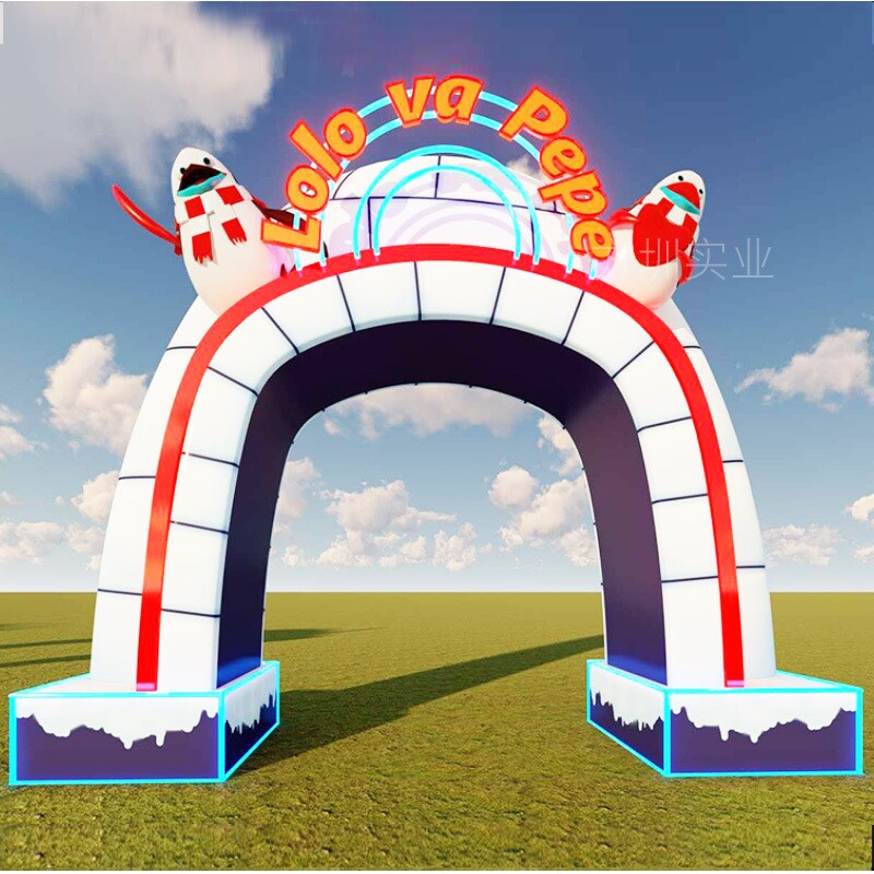 玻璃钢门头公园游乐场设备户外大型雕塑景观园林商场开业美陈道具