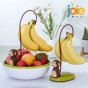 je可爱小猴子果盘水果盘网红果盘盆客厅家用0挂香蕉架子