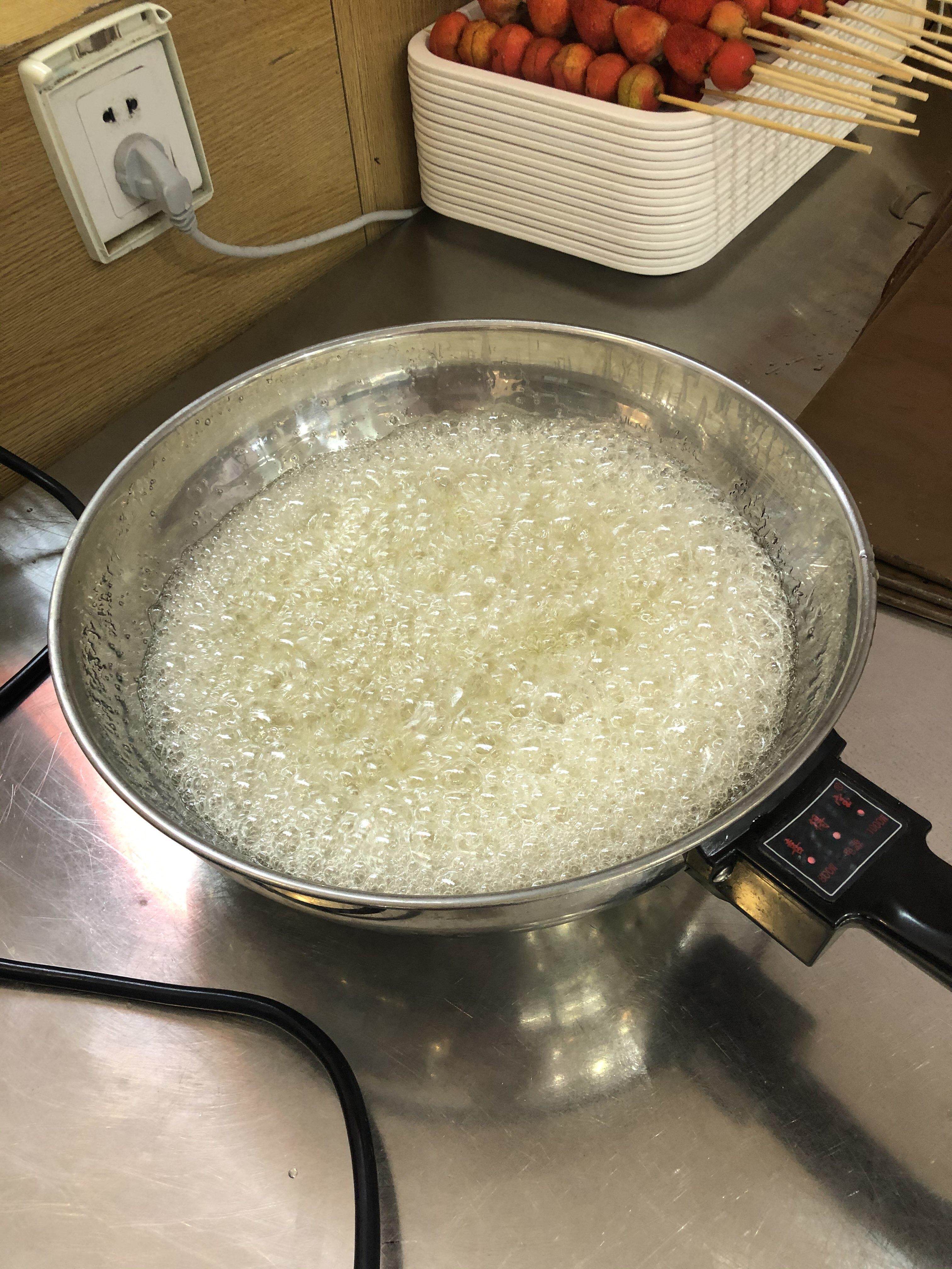 加厚不锈钢熬糖锅老北京冰糖葫芦锅专用平底锅电磁炉糖葫芦锅