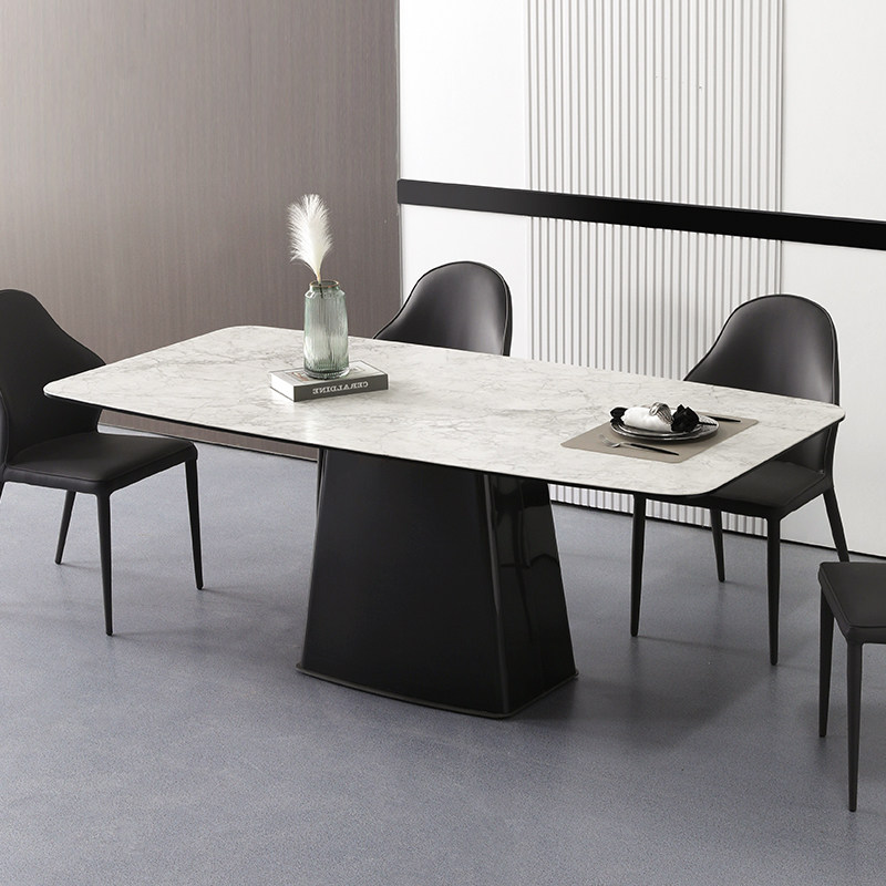 意式极简岩板餐桌小户型现代简约家用长方形饭桌餐厅桌椅组合,住宅家具,岩板餐桌,淘宝优惠券,粉丝福利购,淘宝优惠卷