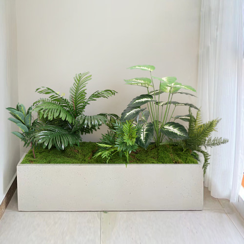 仿真绿植组合造景室内阳台花箱植物花卉庭院花槽装饰定