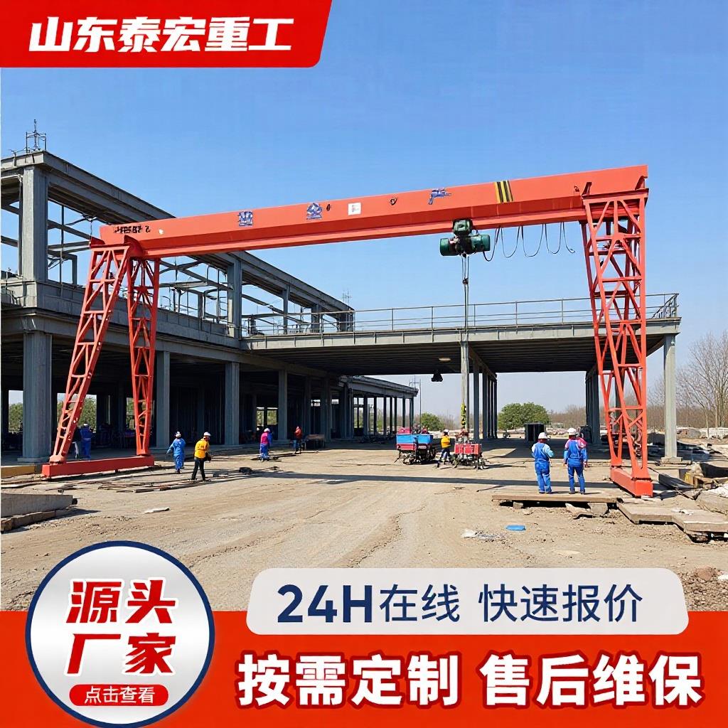 电动单梁龙门吊室内外20吨上包下花龙门吊10吨地轨式包厢龙门吊