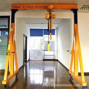 移动龙门架配置双葫芦小型龙门吊 厂家简易拆卸式