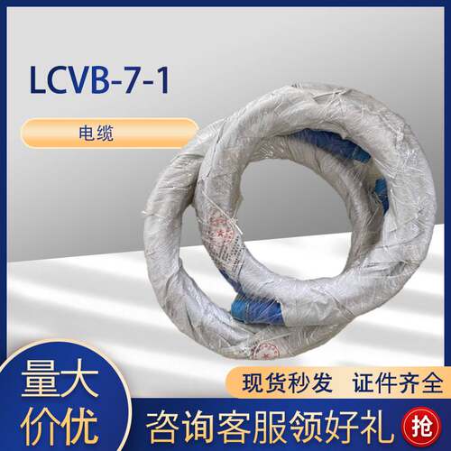 天津华宁LCVB-7-1-20 20米七芯电缆 矿用钢丝编织橡胶护套连接器