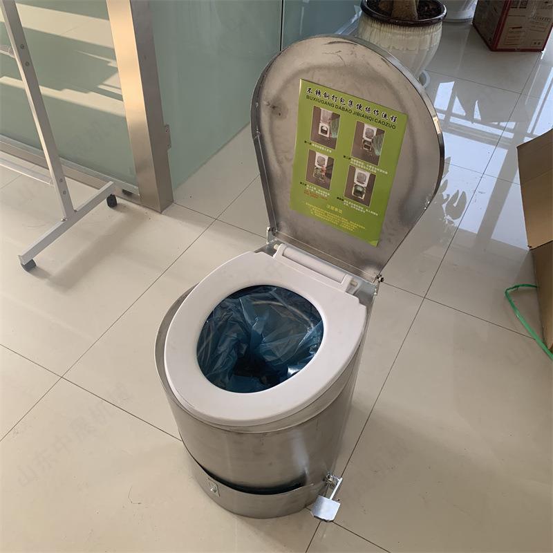 矿用集便器 304不锈钢自动打包式马桶 不锈钢集便器