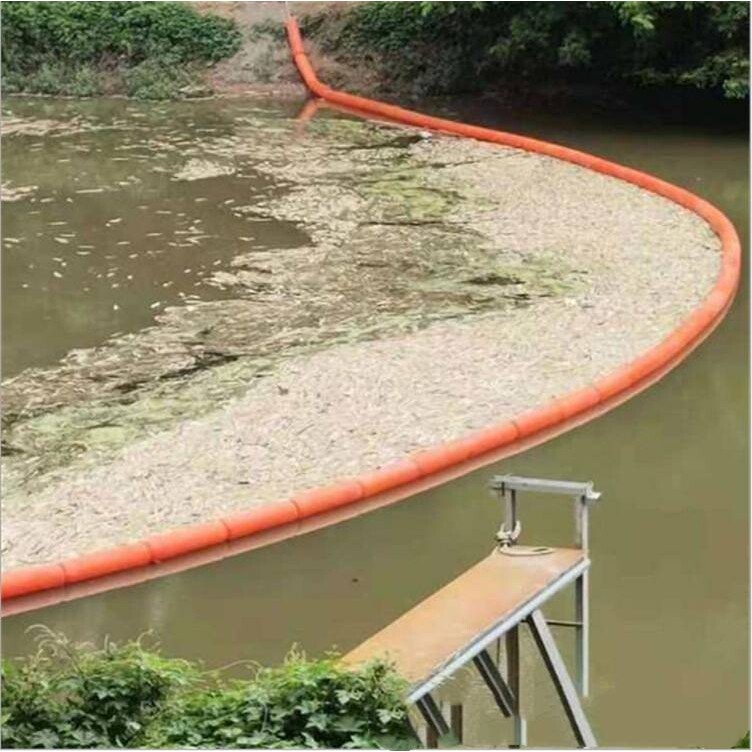 沿海泡沫拦截浮体 取水口清理垃圾拦污屏 300*1000悬浮水上浮筒