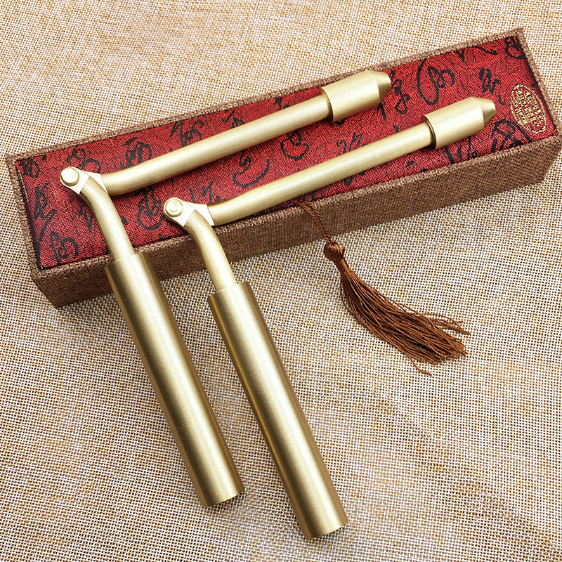 折叠亚光寻龙尺黄铜探测棒高精度专业辅助罗盘仪点穴桌面,家居饰品,装饰摆件,淘宝优惠券,粉丝福利购,淘宝优惠卷