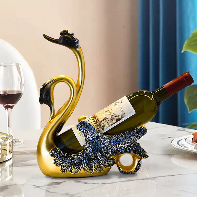 情侣天鹅红酒架葡萄酒瓶架餐酒柜品