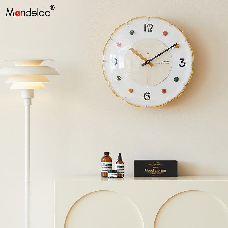 e免打孔钟表挂钟0网红客厅家用简约创意时钟装饰墙,家居饰品,挂钟,淘宝优惠券,粉丝福利购,淘宝优惠卷