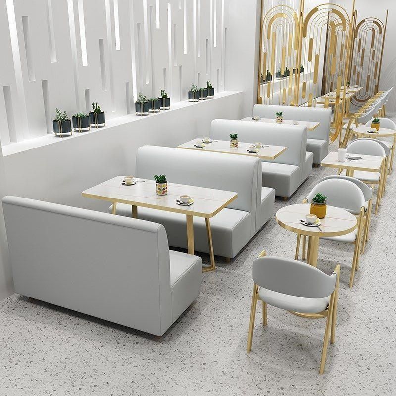 网红奶茶店桌椅组合甜品汉堡小吃快餐店简约清新餐厅家具卡座沙发,商业/办公家具,卡座,淘宝优惠券,粉丝福利购,淘宝优惠卷