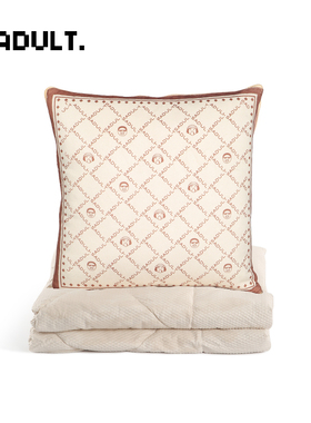 U抱枕被子室午睡空调折叠毯子两用二合一汽车靠枕垫