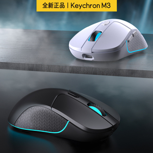 Keychron M3三模蓝牙无线鼠标中大手RGB电脑办公3395电竞游戏79g