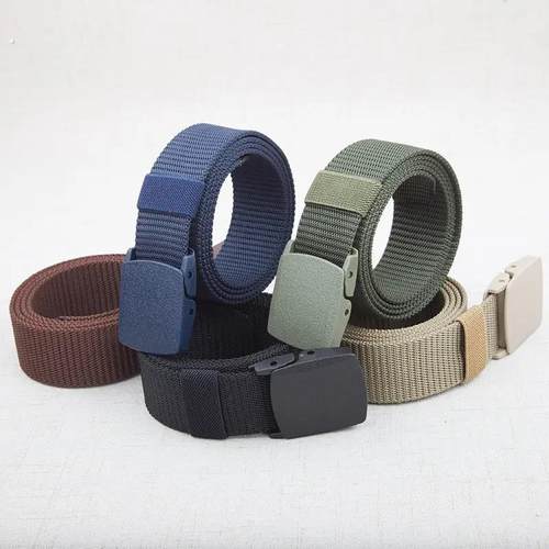 彩色战术腰带尼龙休闲裤带男女透气户外结实皮带牛仔带学生军训带