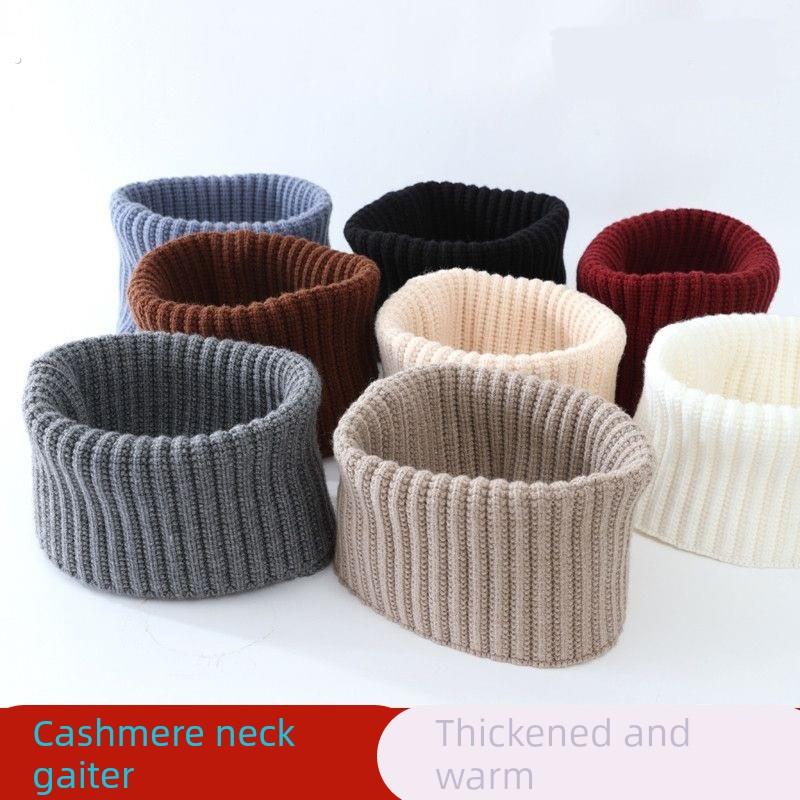 秋冬羊绒脖套男女颈椎假领加厚保暖羊毛线针织护脖子围巾围脖套头