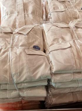 中船造船厂硬帆布电焊工作服 细帆布工装套装焊工男女同款