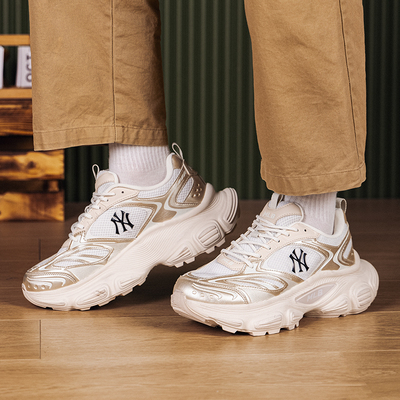 MLB男鞋女鞋官方2026新款春季运动鞋潮流时尚厚底轻便透气休闲鞋